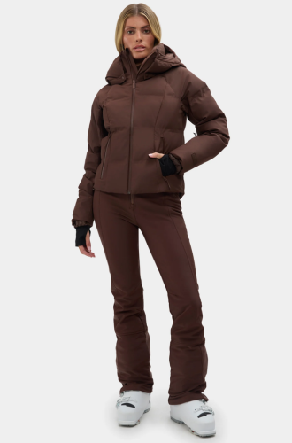 Georgie Puffer Jacket: Spiked Cocoa