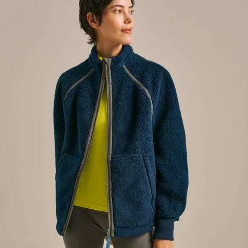 73 Zero Full Zip Through Fleece Ocean Teal