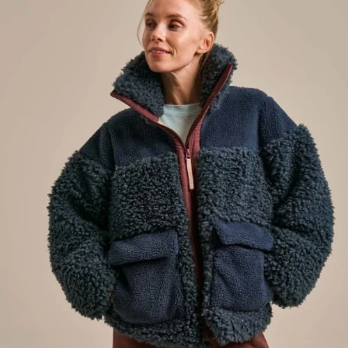 On The Go Throw On Fleece Storm Navy